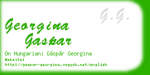 georgina gaspar business card